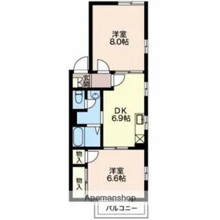 ぐりんべーるSAKURA【2階】の間取り