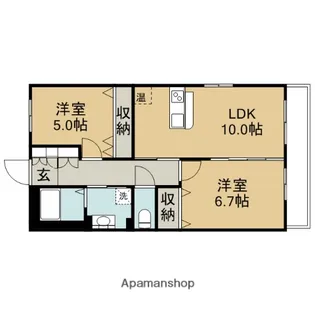 IRIE GARDEN(アイリーガーデン)【4階】の間取り