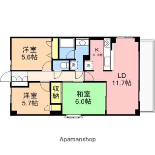 サーパス和合【2階】の間取り