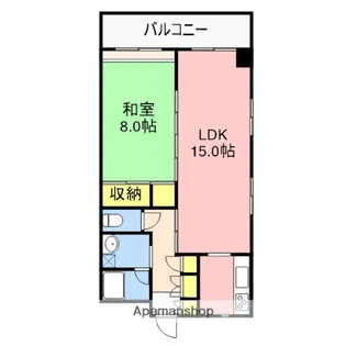 アーバンハウス西堀【6階】の間取り