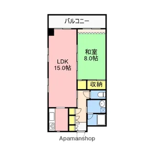 アーバンハウス西堀【8階】の間取り