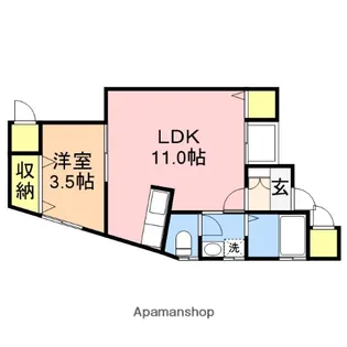 パインテイルⅡ【2階】の間取り
