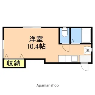 ポートエスティ【105号室】の間取り