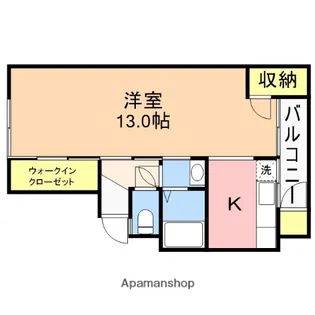 中喜マンション【2階】の間取り
