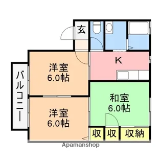 グランシャリオA棟【2階】の間取り