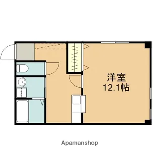 コテージ華雅【304号室】の間取り