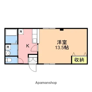 コテージ華雅【302号室】の間取り