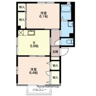 プライムステージA【2階】の間取り