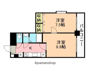 FIEL白山公園【909号室】の間取り