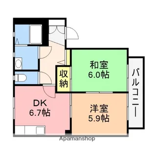 ボナール【2階】の間取り