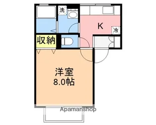 ロイスライブK A【2階】の間取り
