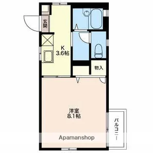 シャーメゾンハーティB【2階】の間取り