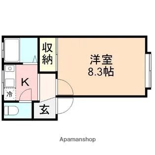カルディアⅠ【107号室】の間取り