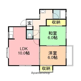 ハイツ西町C【2階】の間取り
