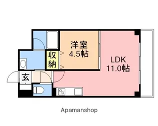 プライムスクエア女池【1階】の間取り