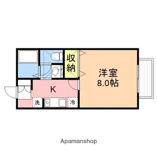 コンフォートベルA棟【202号室】の間取り