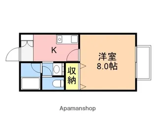 プロムナード【205号室】の間取り