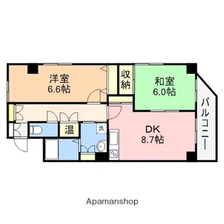 エクセリア駅南【6階】の間取り