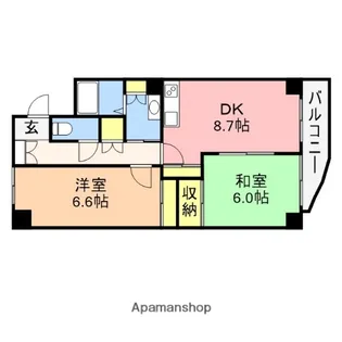 エクセリア駅南【5階】の間取り