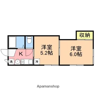 ルミエール笹口【103号室】の間取り