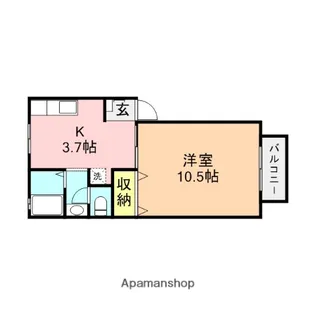 ステラハウスⅡA【2階】の間取り