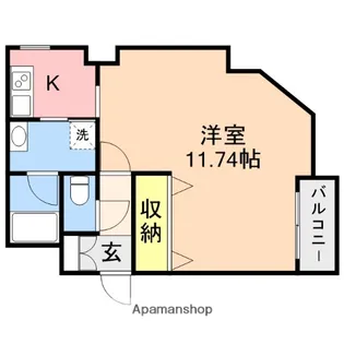 ベロウ花園【3階】の間取り