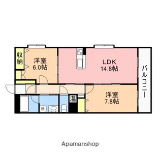 グランリーオ大川前【3階】の間取り