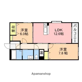 グランリーオ大川前【1階】の間取り
