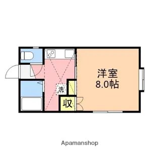 パルシェ万代【101号室】の間取り
