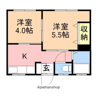 シティハイム笹口【2階】の間取り