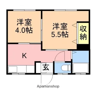 シティハイム笹口【203号室】の間取り