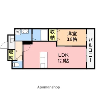 クレールひかり【309号室】の間取り