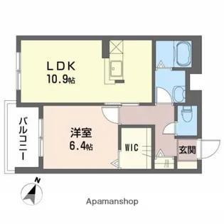 インペリアル【3階】の間取り