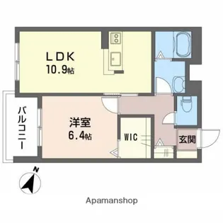インペリアル【1階】の間取り