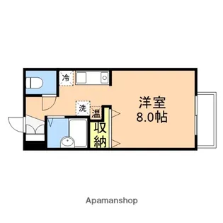 ラムール紫竹【2階】の間取り