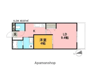 フルーレ・K【3階】の間取り