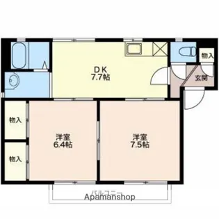 モンアミD【1階】の間取り
