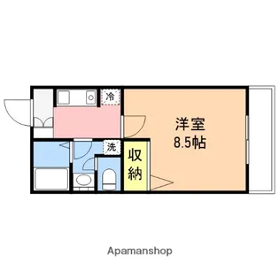 夢ランドワイズテラス笹口【2階】の間取り