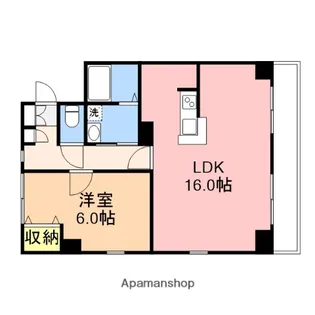 デリスガーデン女池【2階】の間取り