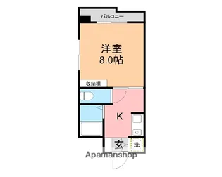 トーカンマンション東中通【6階】の間取り