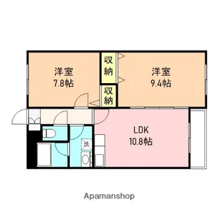 アーバンライフA【202号室】の間取り