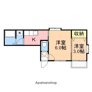 クレセントKO−SA【2階】の間取り