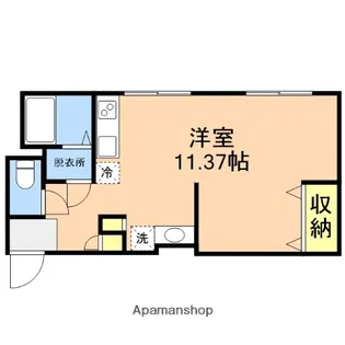 ハクエーマンション【4階】の間取り