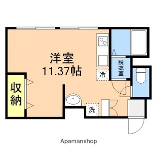 ハクエーマンション【4階】の間取り