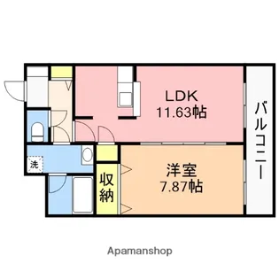 グランディオーズ【2-B号室】の間取り