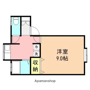カムールヒロA【2階】の間取り