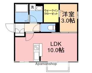 ピースフルベル【1階】の間取り