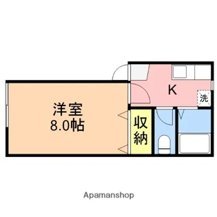 カルディアⅡ【205号室】の間取り