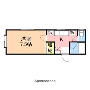 旭ハウス上所Ⅱ【206号室】の間取り