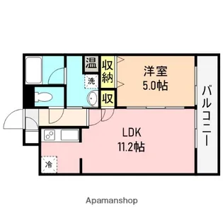 レガーロ旭町【2階】の間取り